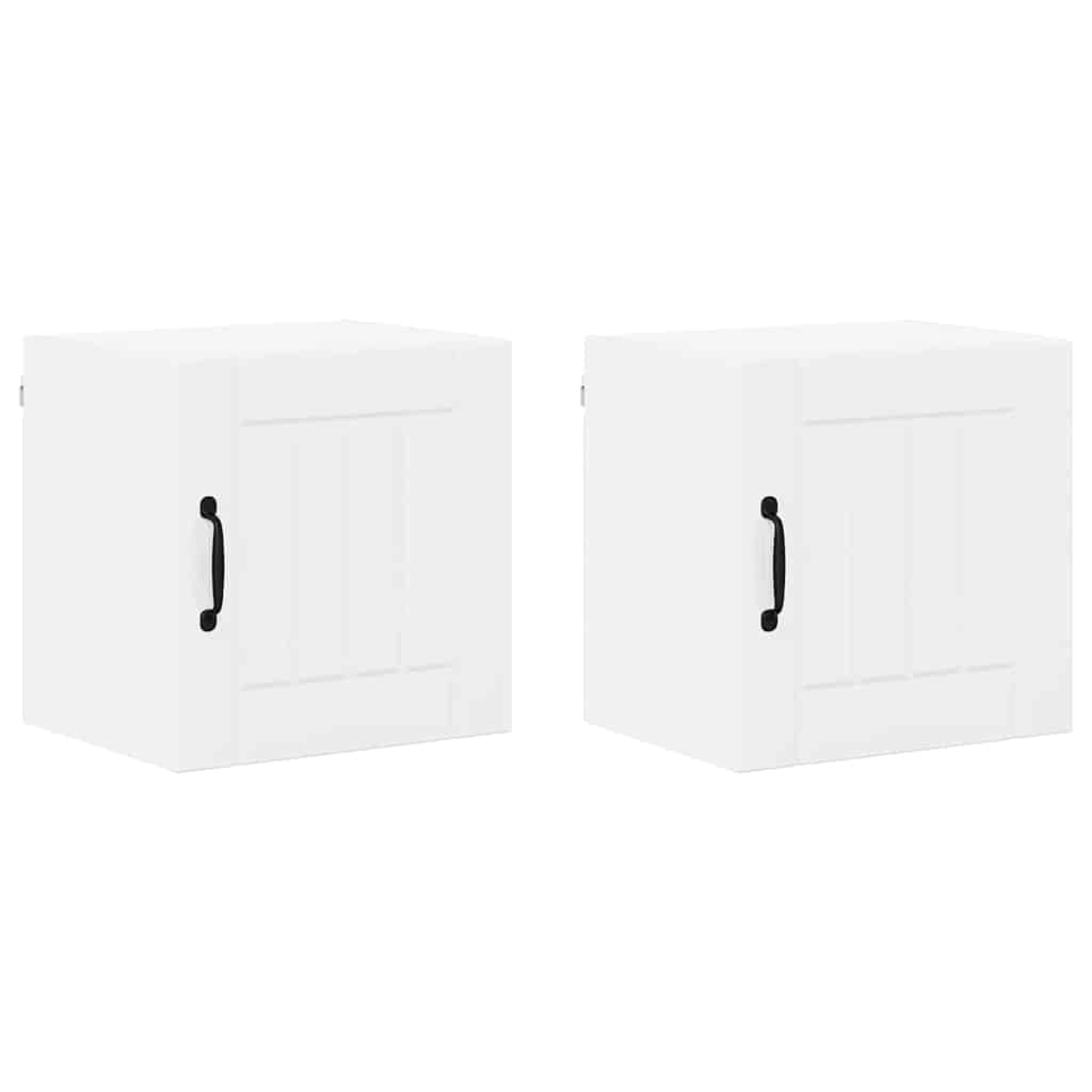 Küchenhängeschrank 2 pcs Hochglanz Weiß 40 x 31 x 40 cm